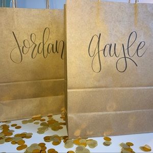 Personalized gift bags - add the names you need